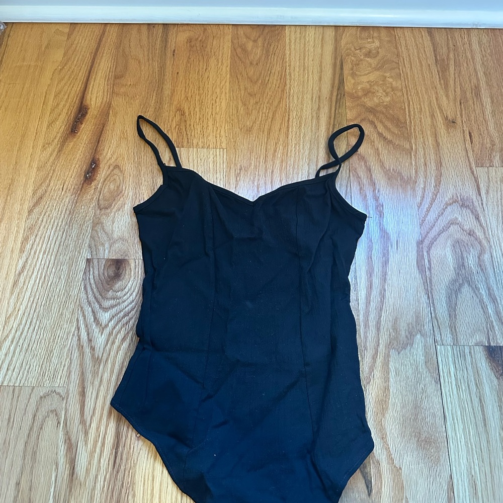 Free People Intimates Black Bodysuit